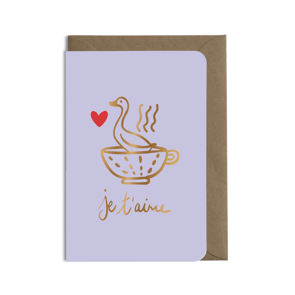 Carte double avec enveloppe - Canard en Sucre