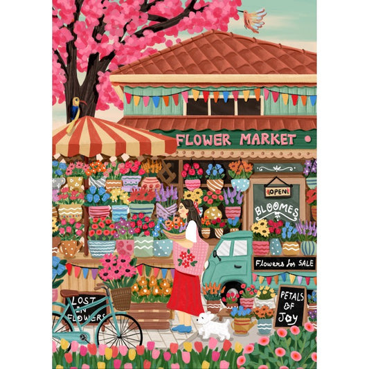 Puzzle Marché aux Fleurs 1500 pièces