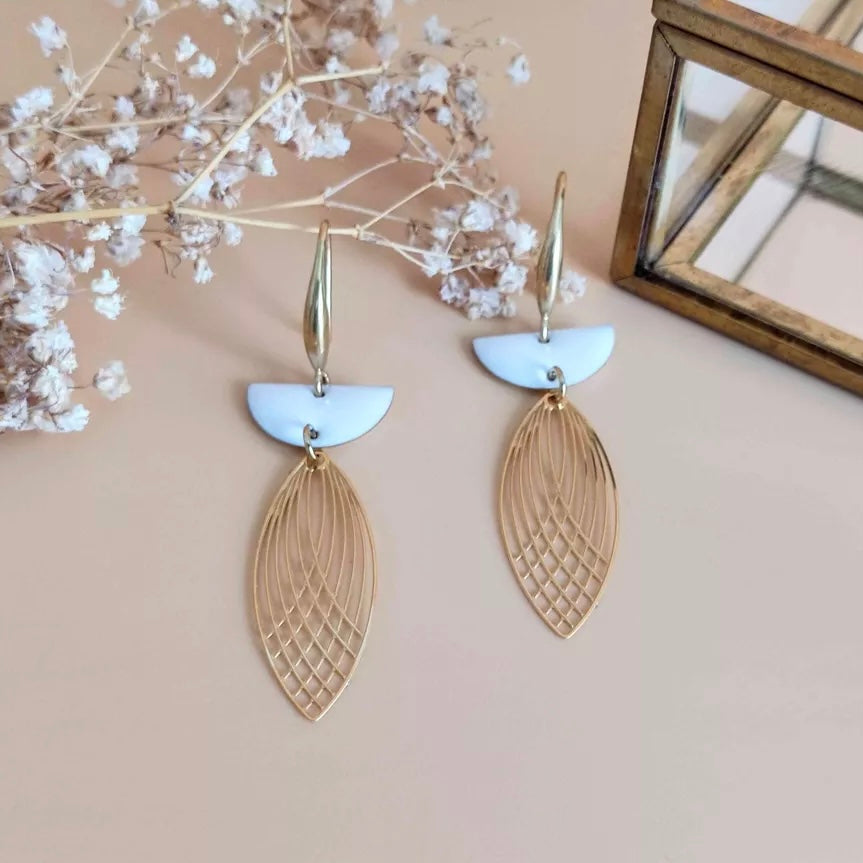 Boucles d’oreilles L’Audacieuse blanc