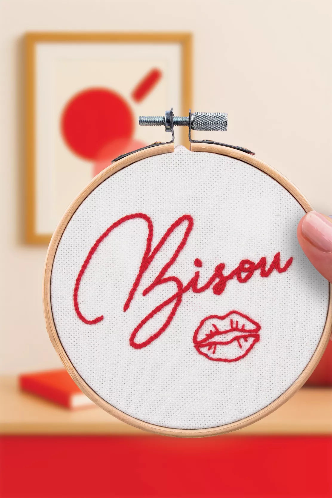 Kit de broderie Bisou