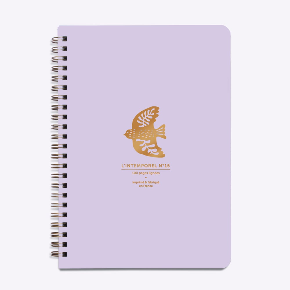 Carnet Intemporel Oiseau lilas