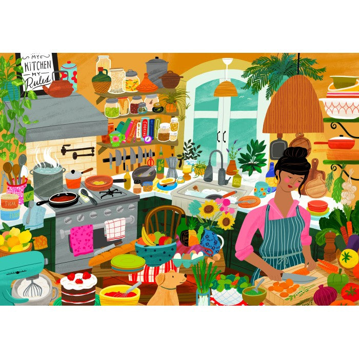 Puzzle My happy place is in the kitchen 2000 pièces