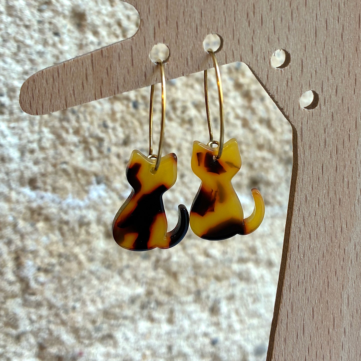 Boucles d’oreilles Chaton léo