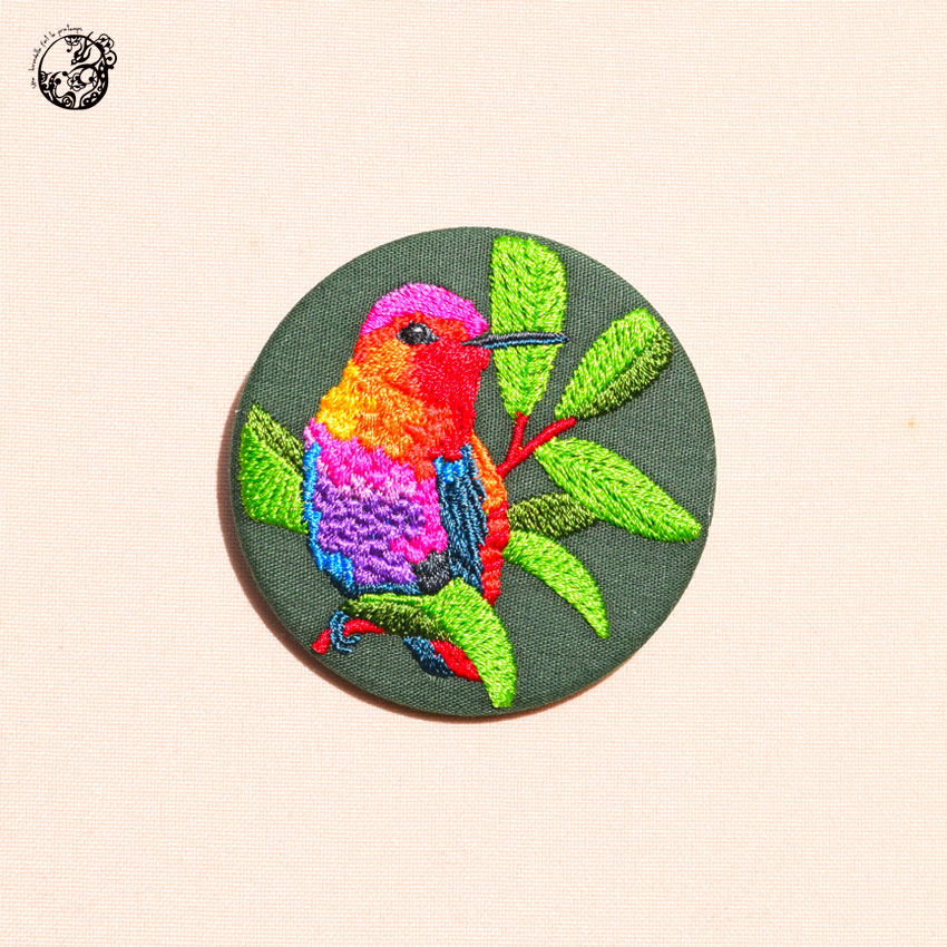 Broche grand format Colibri