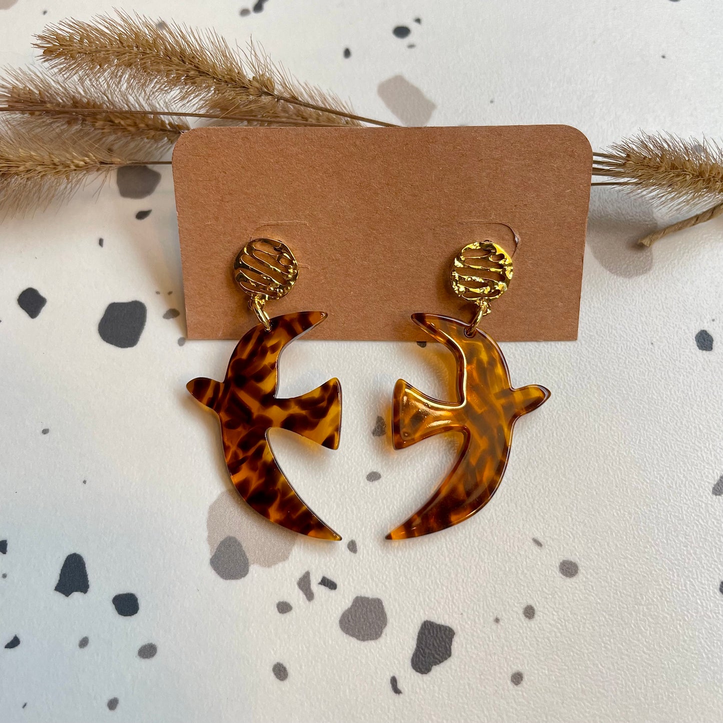 Boucles d’oreilles Julie moucheté