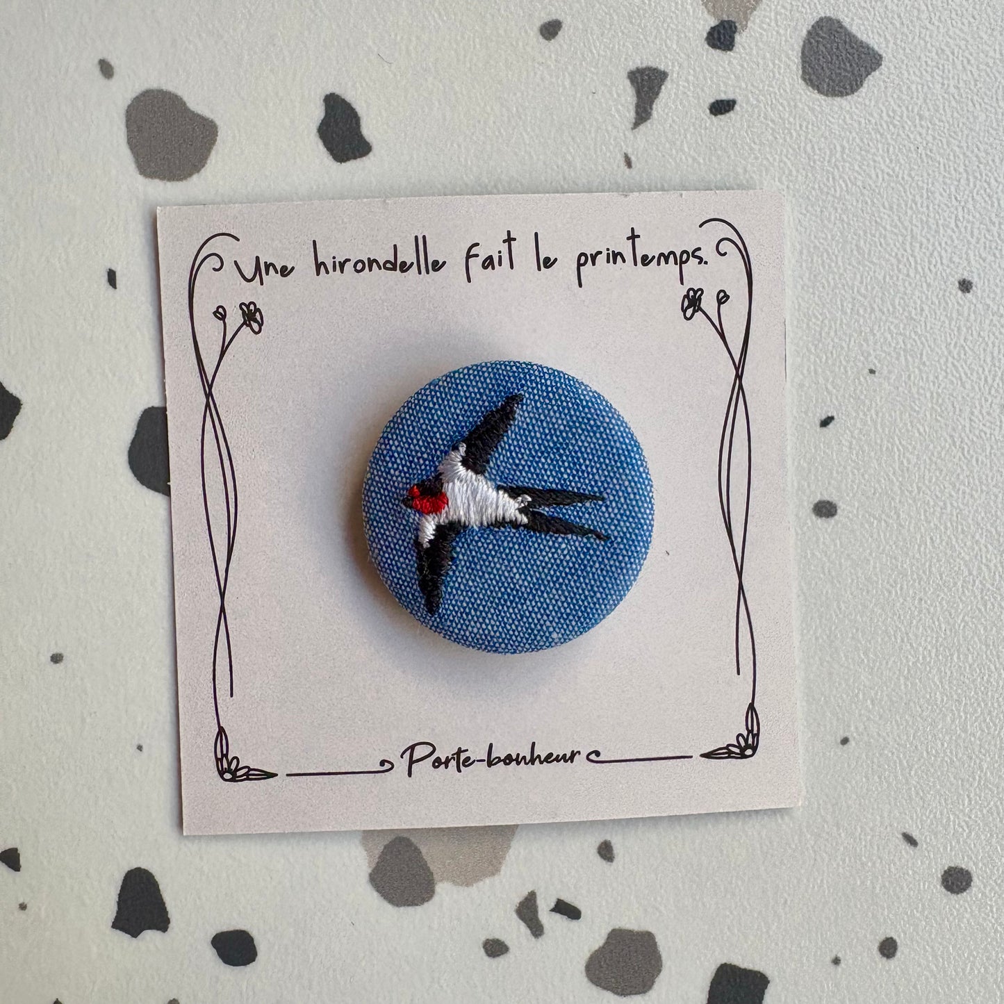 Broche Mini hirondelle