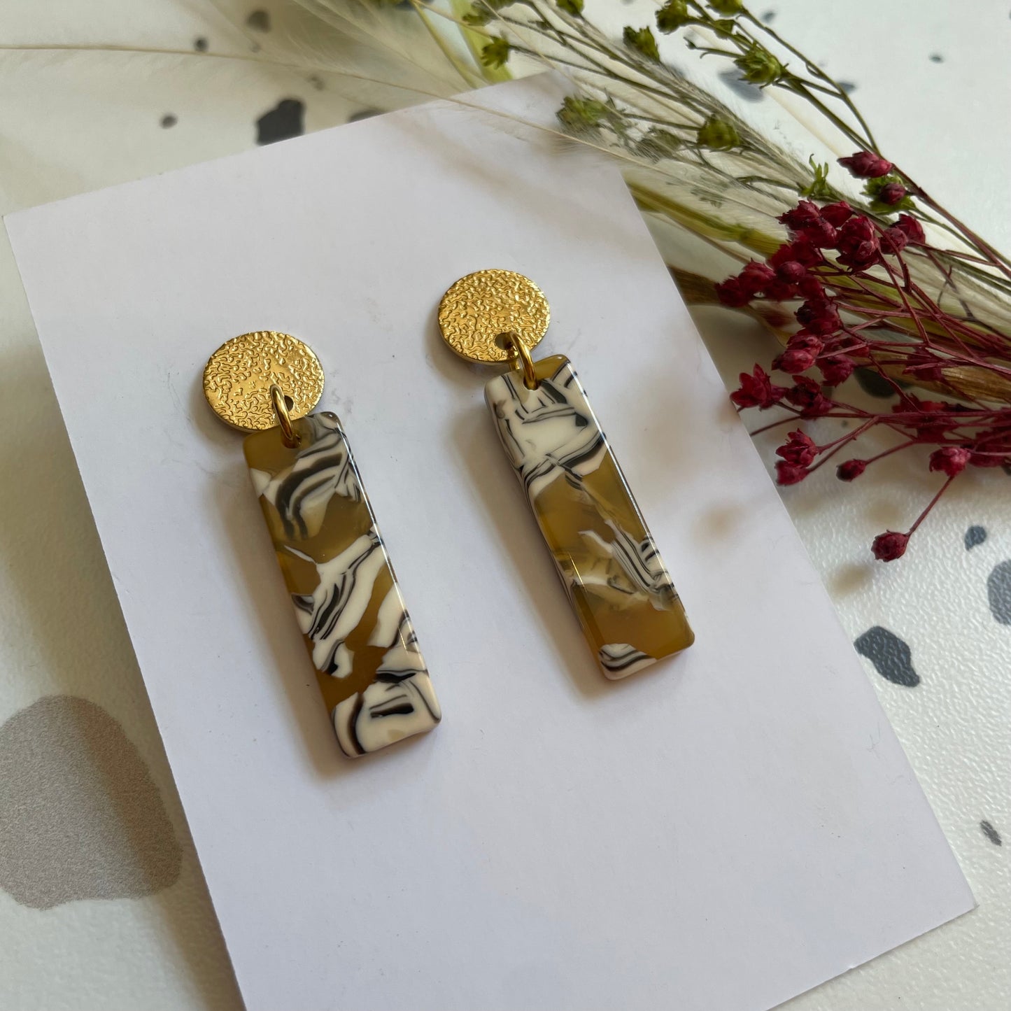 Boucles d’oreilles Charlie ocre