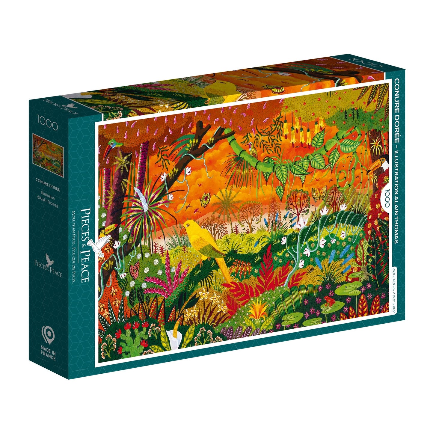 Puzzle Conure dorée 1000 pièces