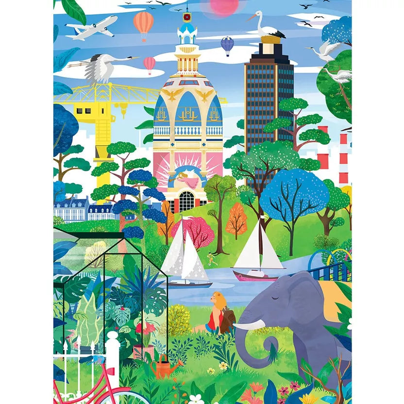 Mini Puzzle Nantes fantastique 96 pièces