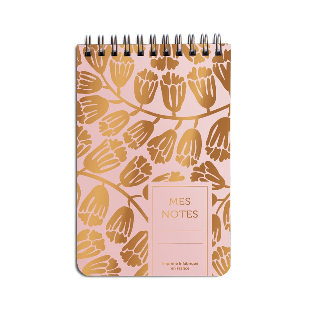 Petit bloc Clochettes rose