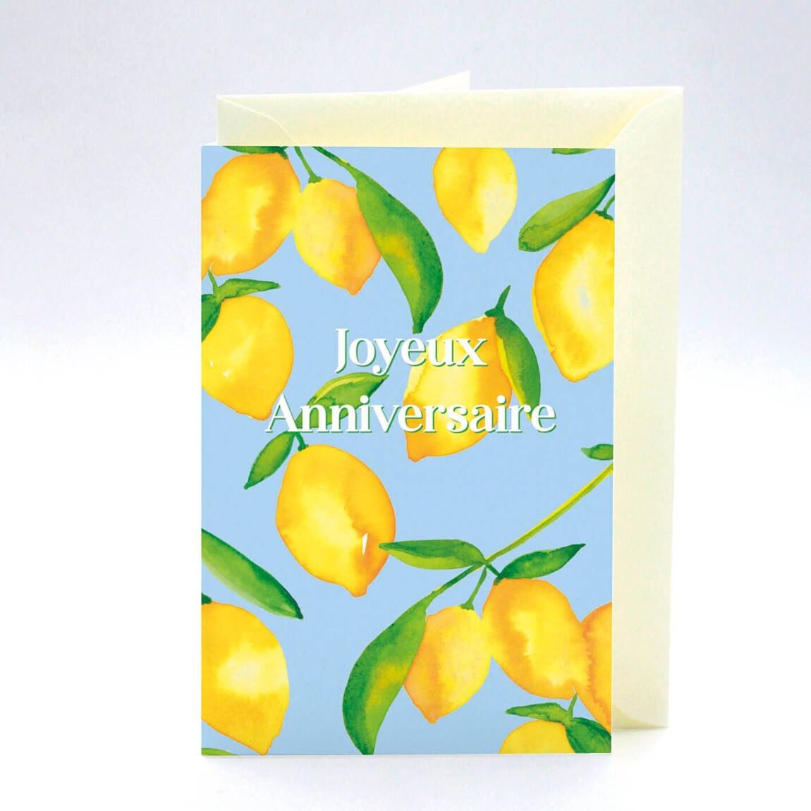 Carte anniversaire Citrons