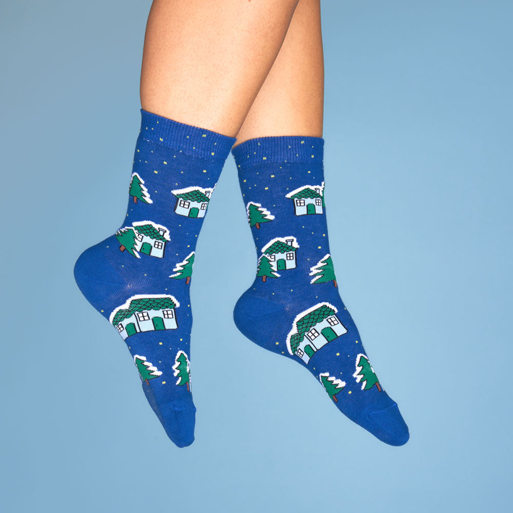 Chaussettes Village enneigé T35-44