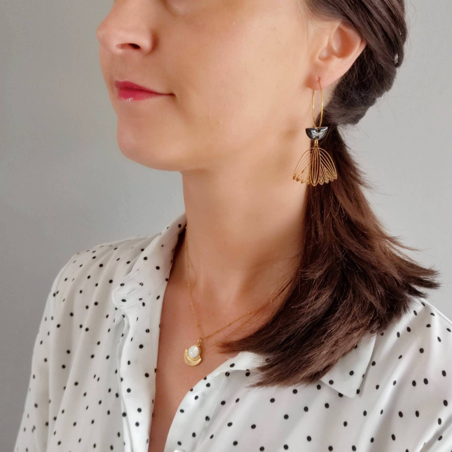 Boucles d’oreilles La malicieuse noire