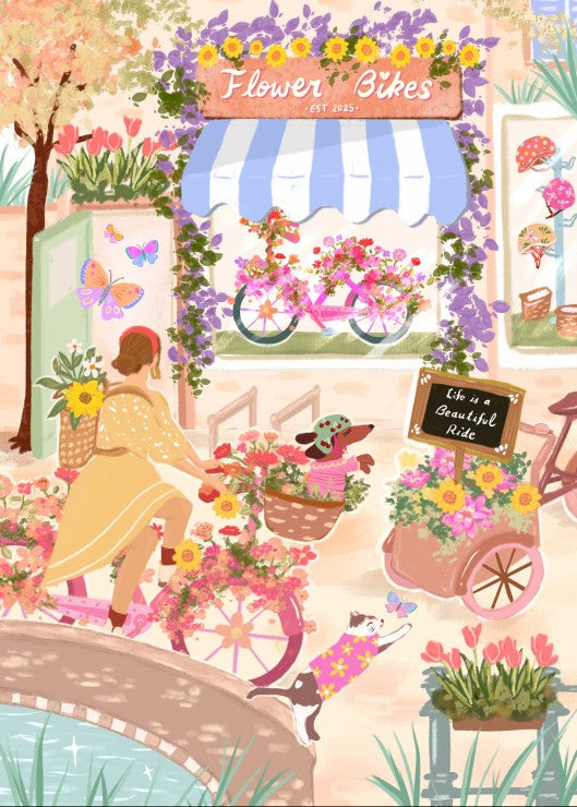 Puzzle Flower bikes 500 pièces