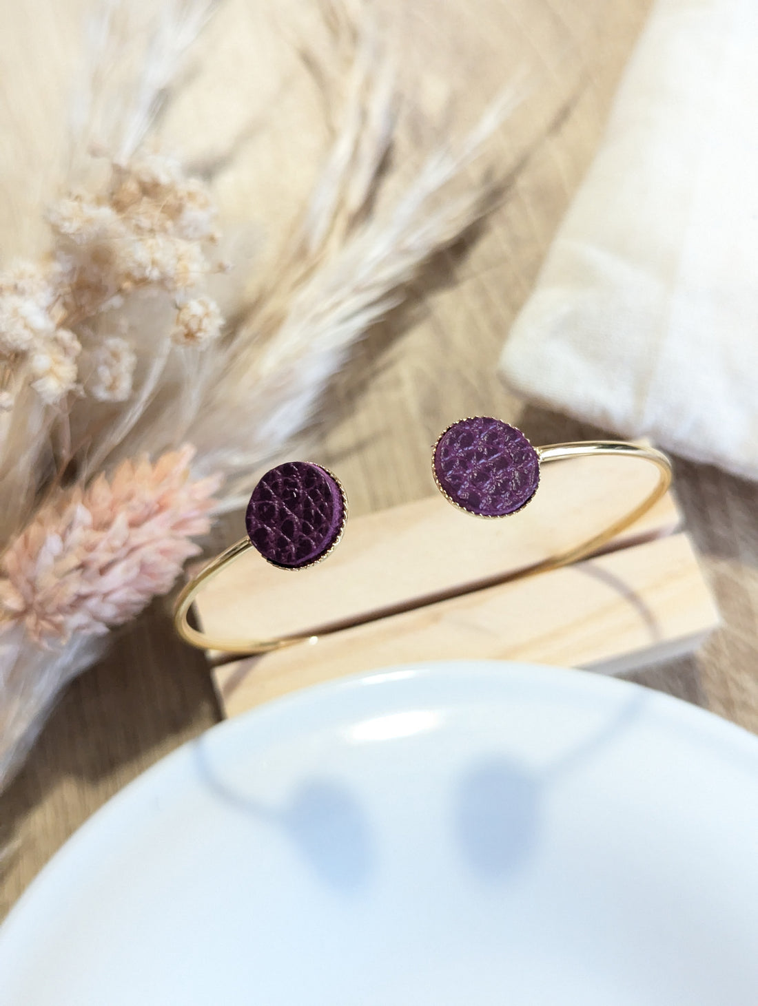 Jonc en cuir (coloris au choix)