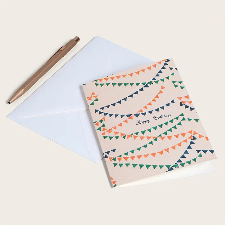 Carte double avec enveloppe - Paper chains