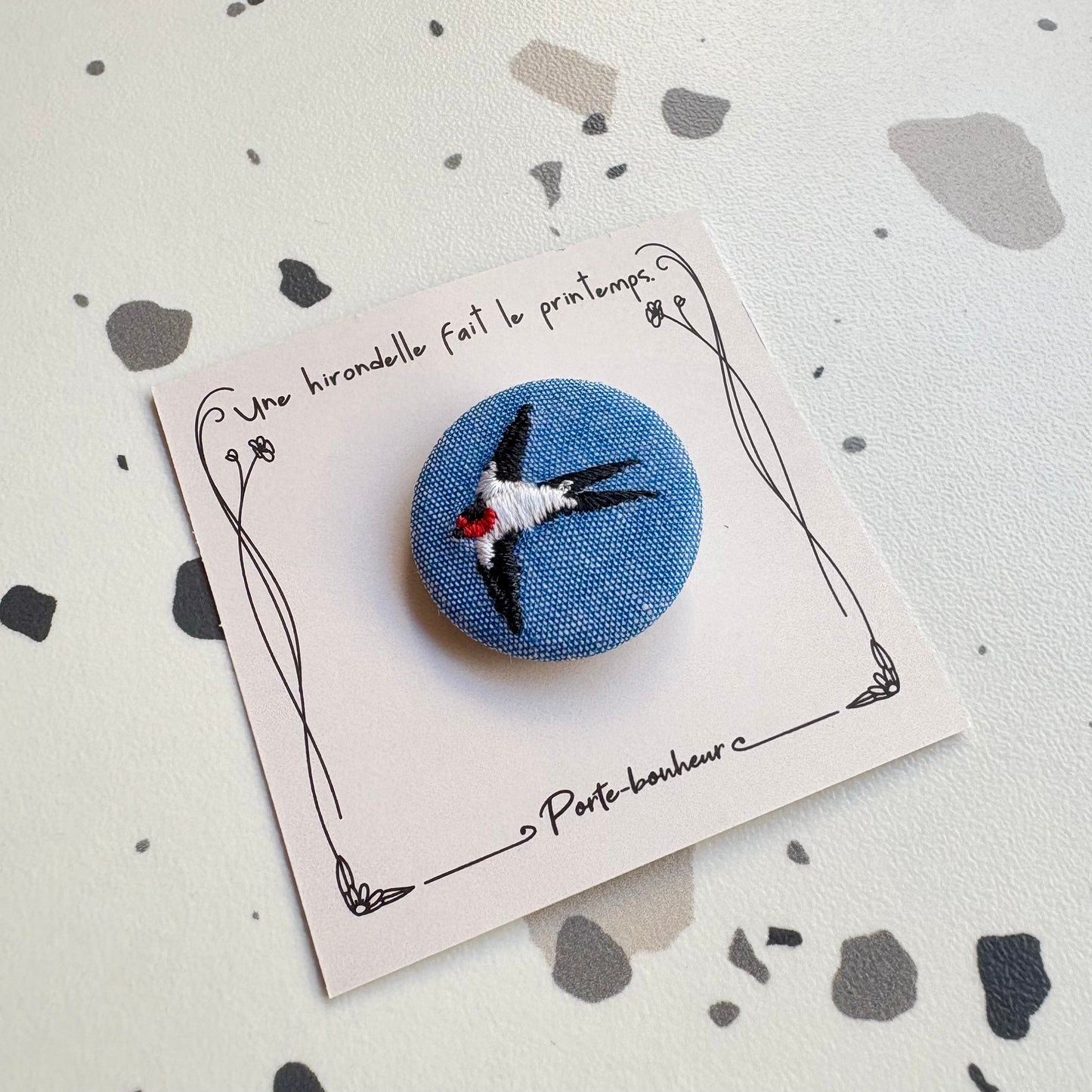 Broche Mini hirondelle