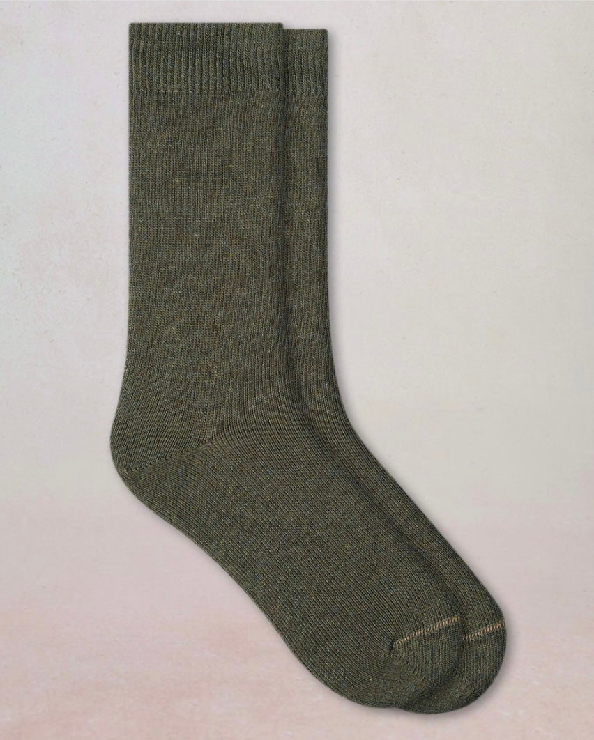 Chaussettes Laine Cachemire Kaki T39/42 / T43/46