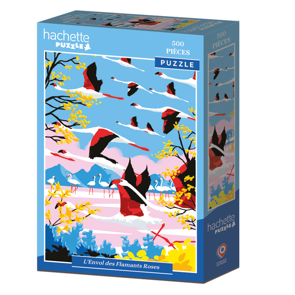 Puzzle Envol des flamants roses 500 pièces