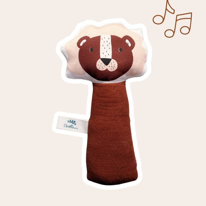 Hochet Lion toffee