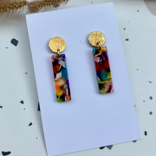 Boucles d’oreilles Charlie multicolore