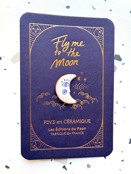 Pin’s en céramique lune