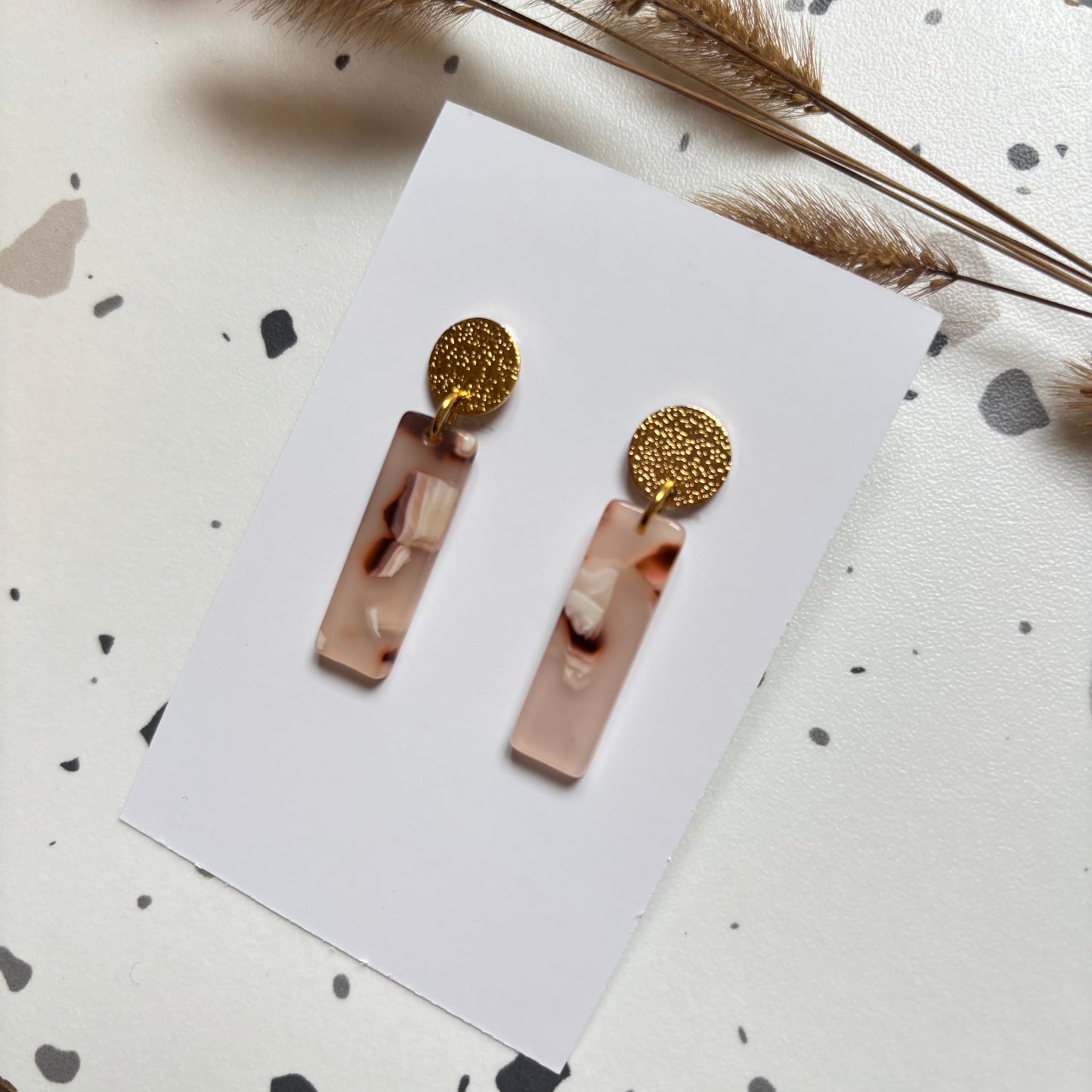 Boucles d’oreilles Charlie beiges