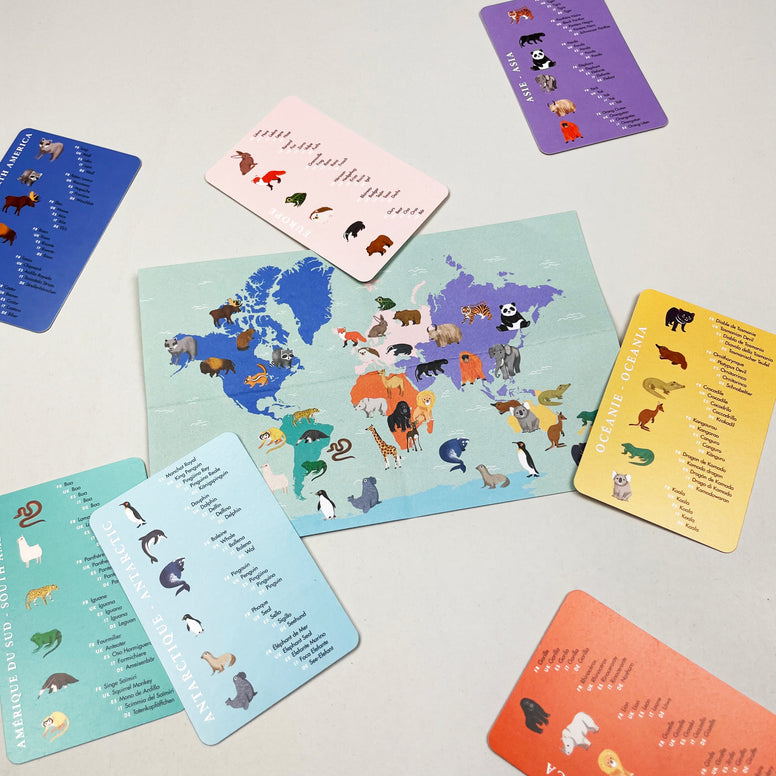 Jeu de 7 familles des animaux