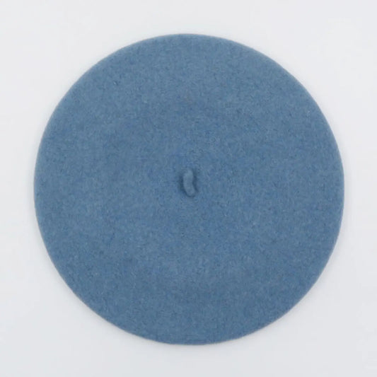 Béret bleu crépuscule 100% laine - TU