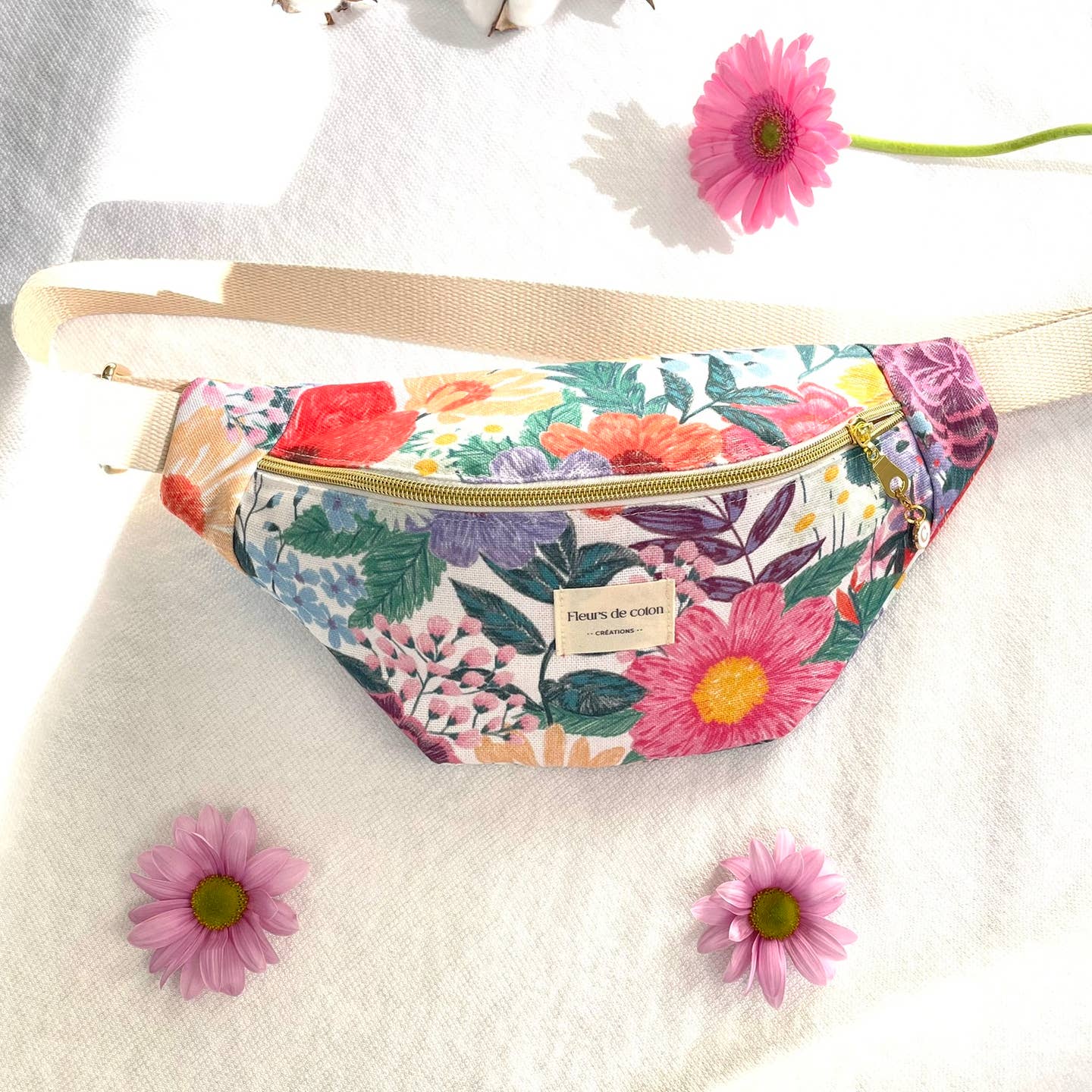 Sac banane - Fleuris