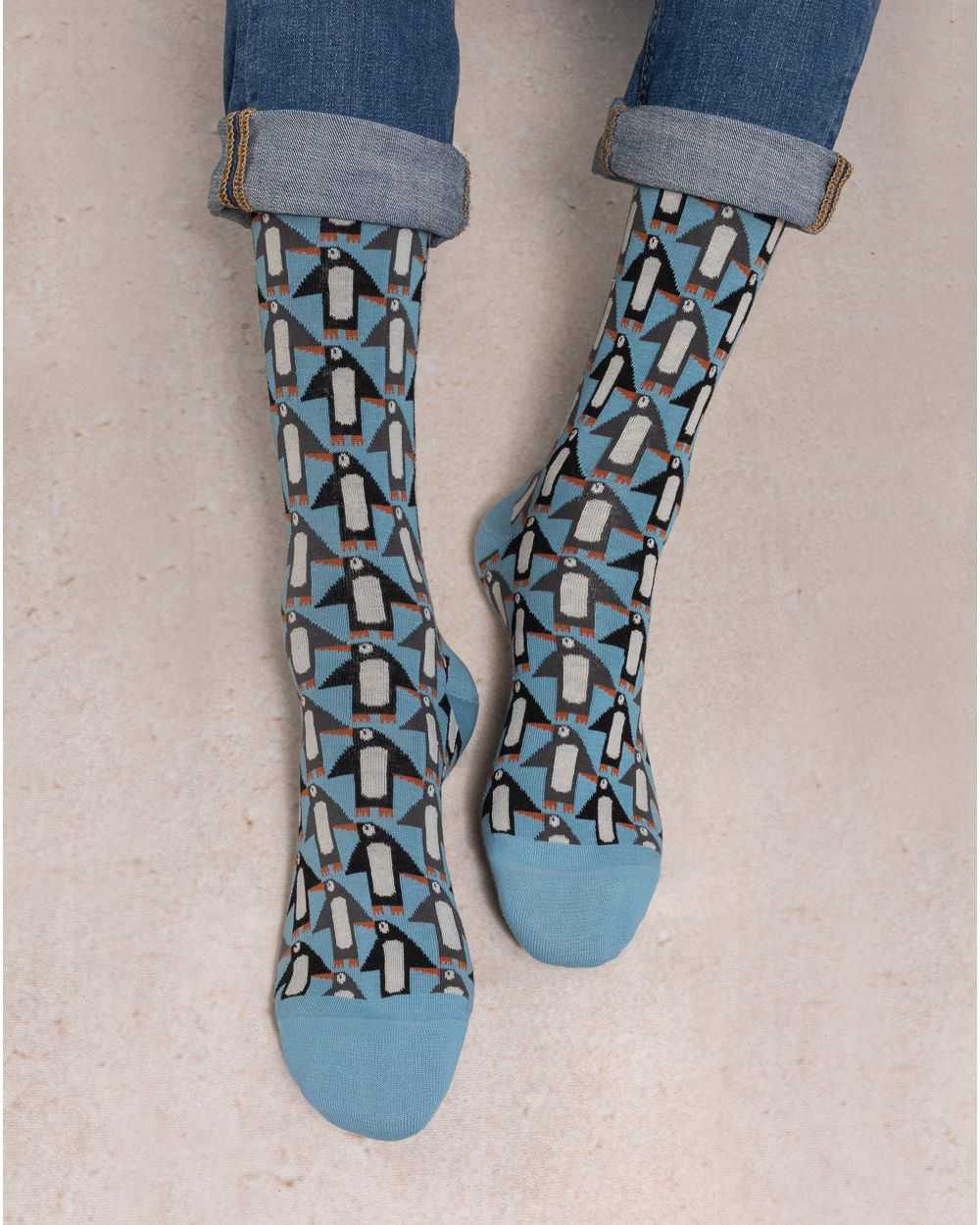Chaussettes Pingouins Bleu T39/42 / T43/46