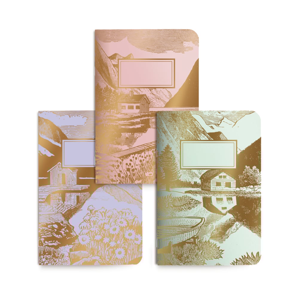 Trio petits carnets Contemplation