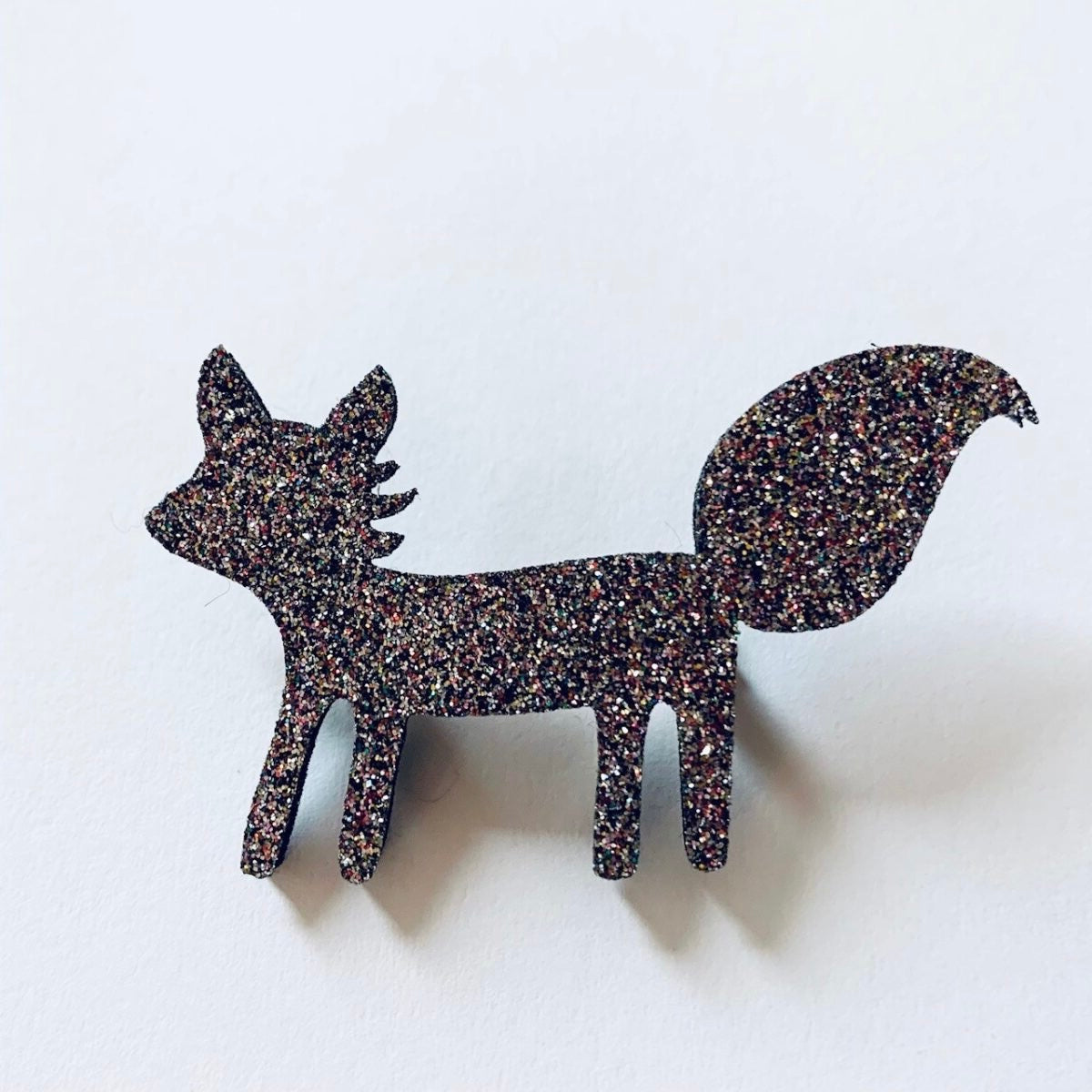 Broche Renard multicolore