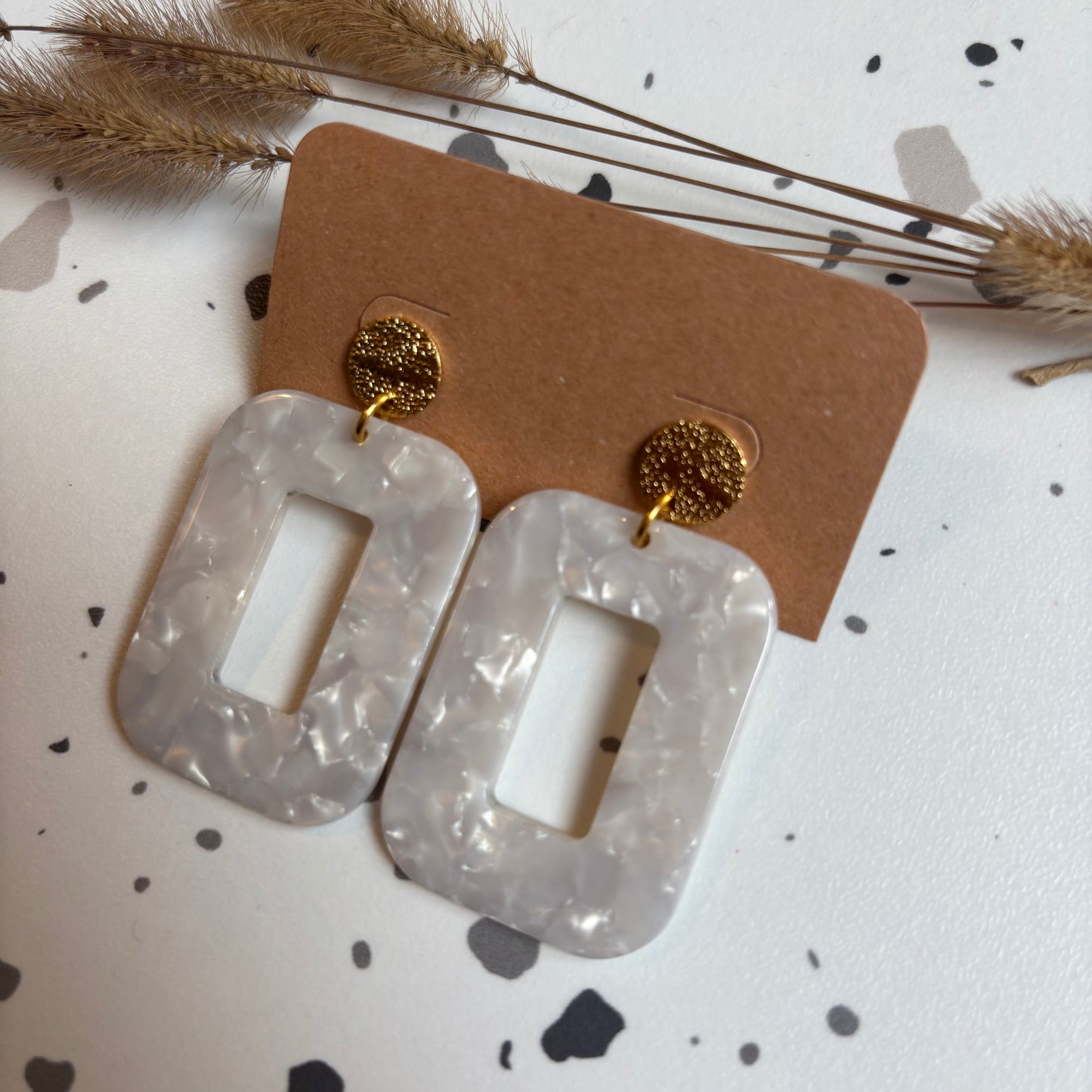 Boucles d’oreilles Carla nacré