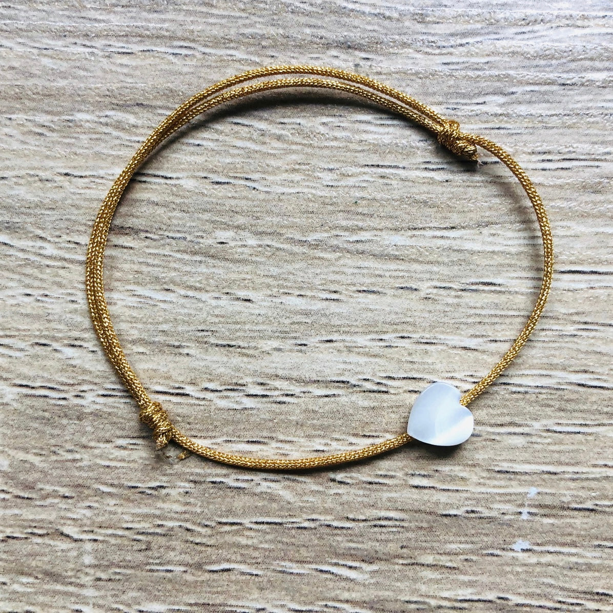 Bracelet Camille nacre doré enfant