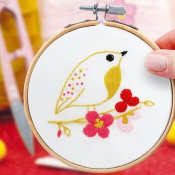 Kit de broderie Oiseau printanier