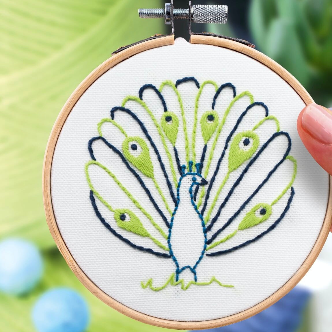 Kit de broderie Paon