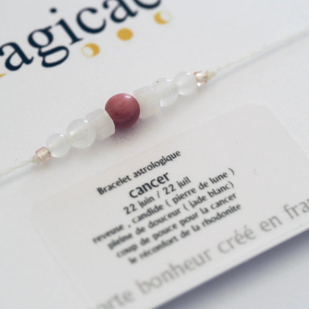 Bracelet pierres semi-précieuses (signes astrologiques)