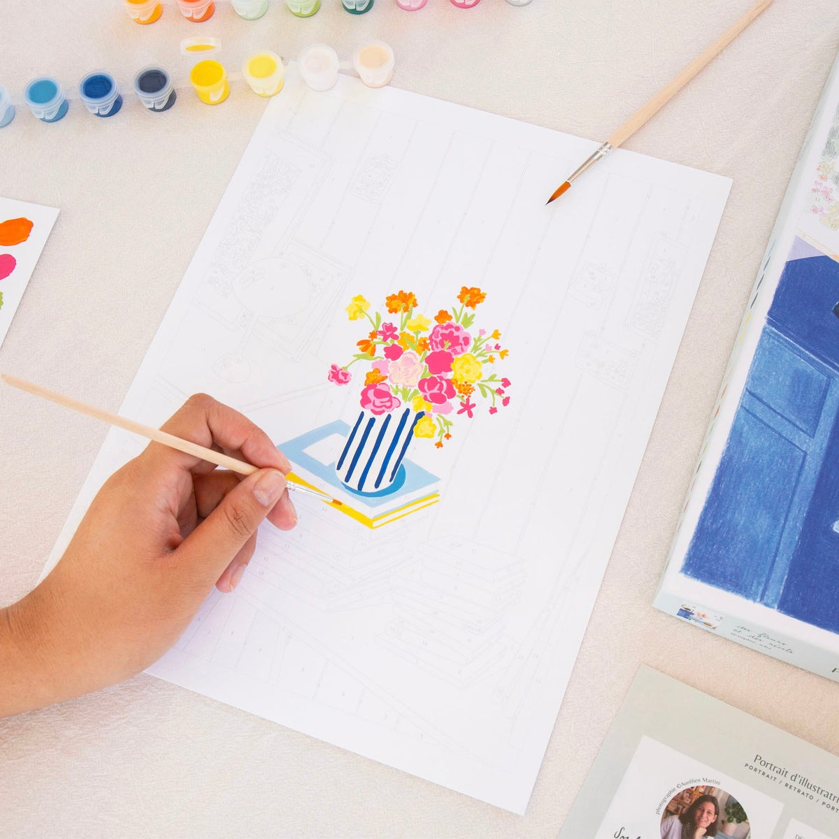 Kit de peinture Des fleurs et des récits