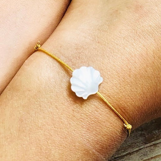 Bracelet Camille nacre doré enfant