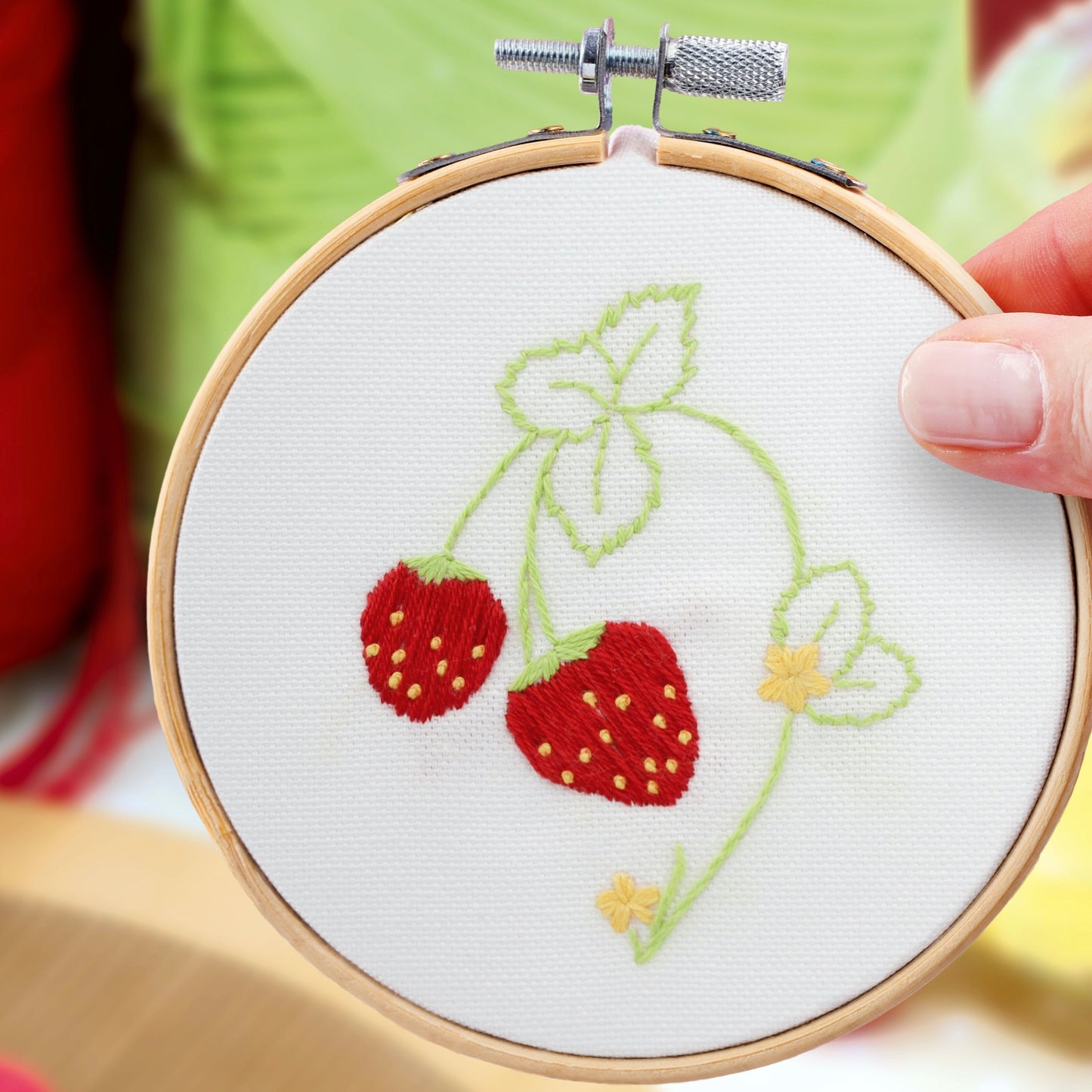 Kit de broderie fraisier