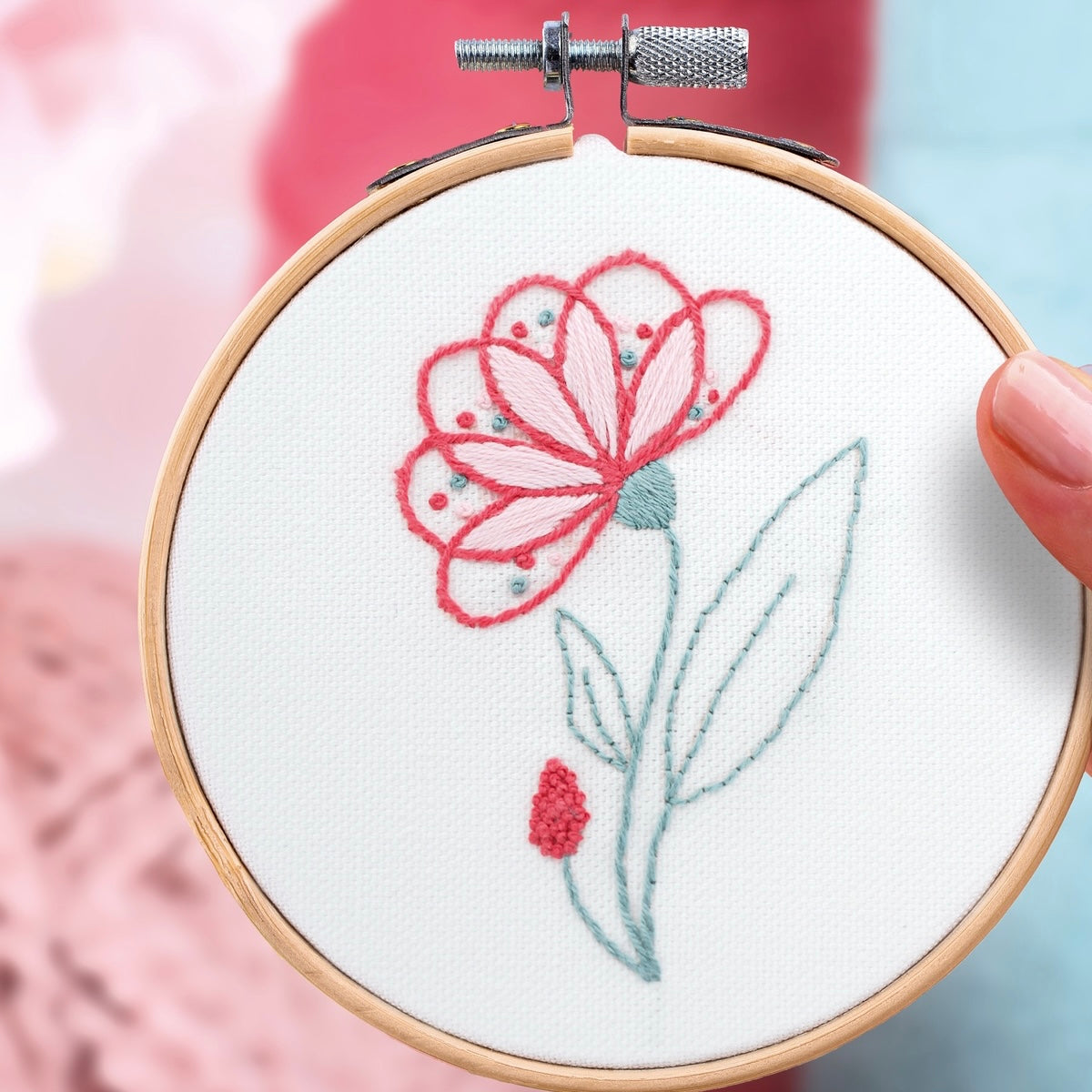 Kit de broderie jolie fleur