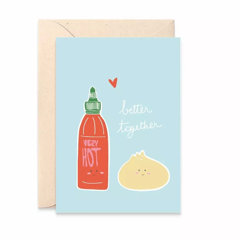 Carte double avec enveloppe - Better together