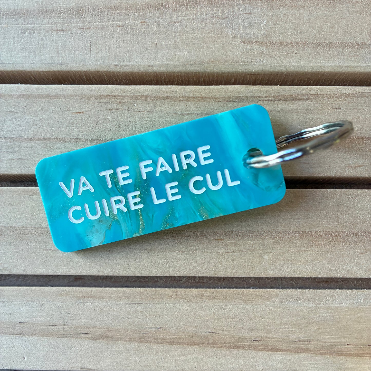 Porte-clés Va te faire cuire le cul