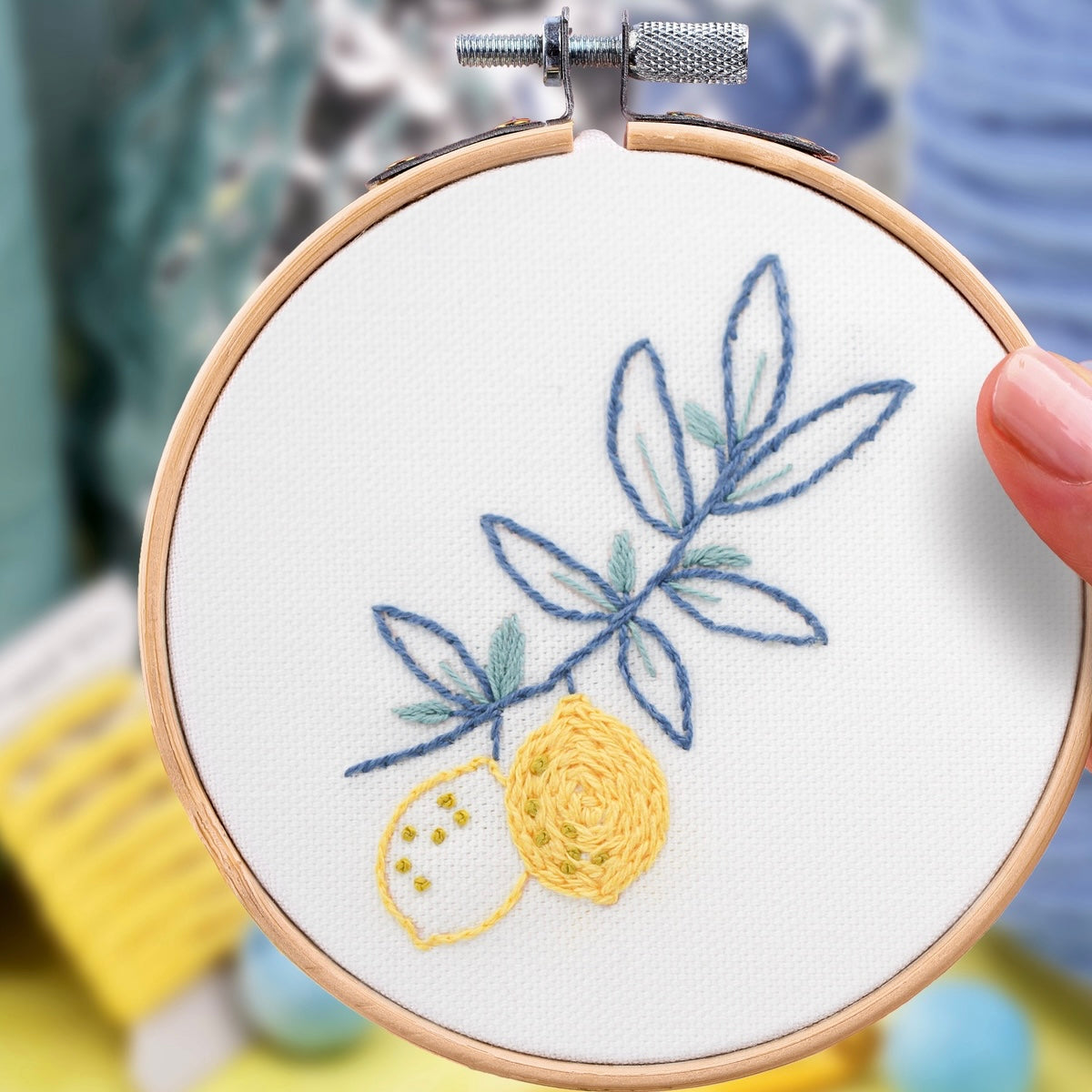 Kit de broderie citronnier