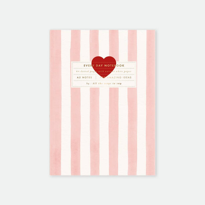 Carnet Pink stripes