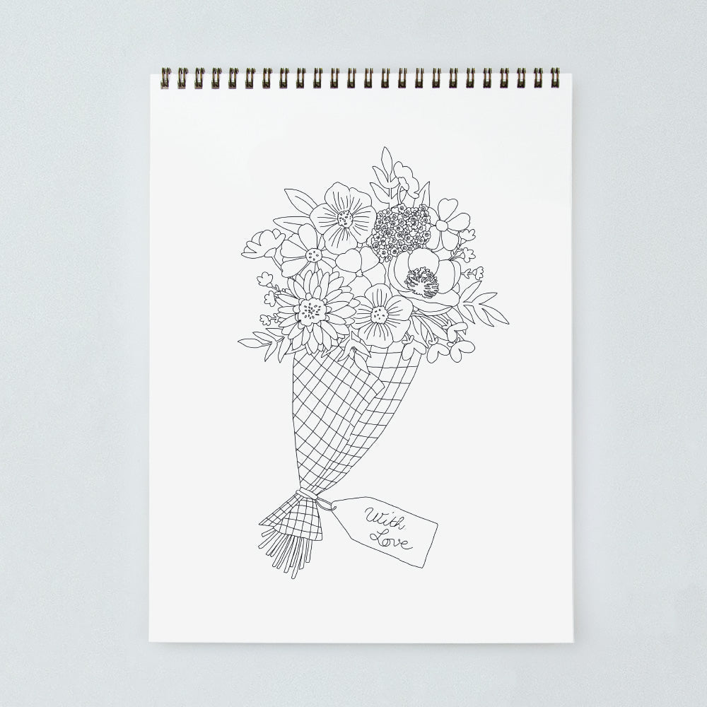 Carnet de coloriage Cactus and plants