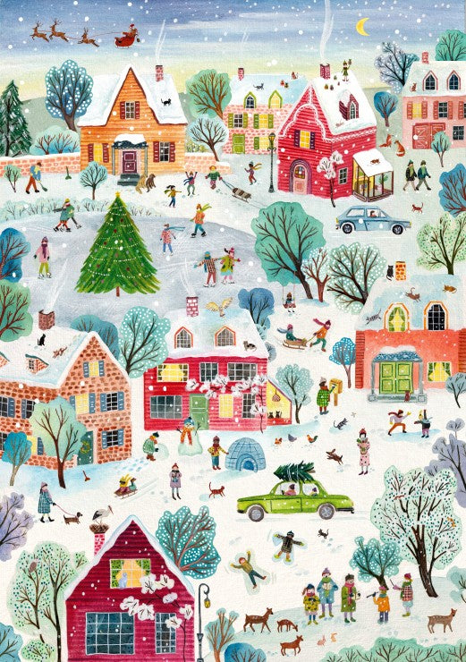 Le village enchanté de Noël 2000 pièces