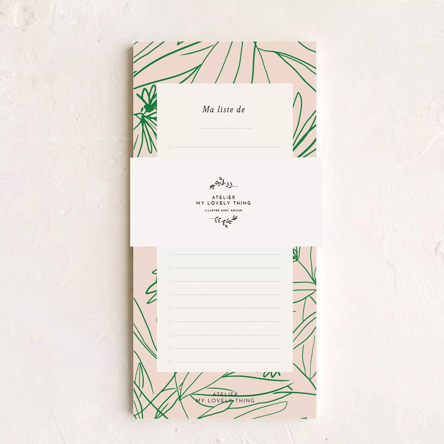 Bloc notes Feuillage