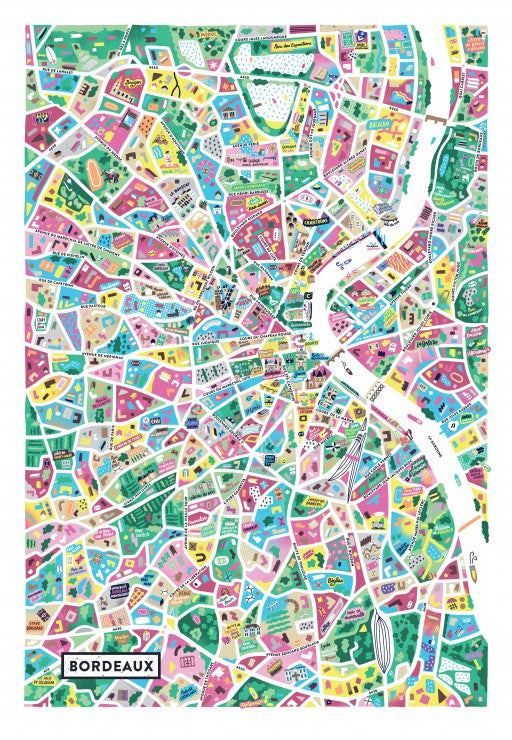 Puzzle Plan de Bordeaux 1000 pièces